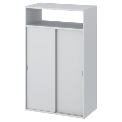 SPIKSMED Schrank, weiß, modernes Design mit Schiebetüren für platzsparende Aufbewahrung.