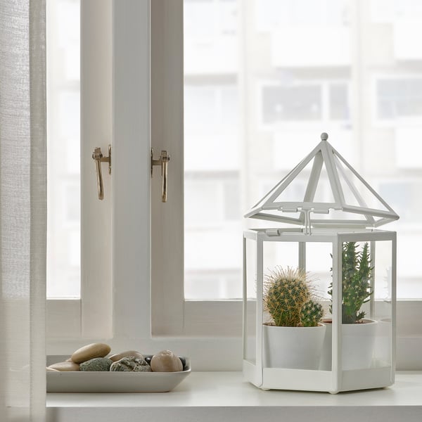 STÄRKT DekoGewächshaus, weiß, 24 cm IKEA Österreich