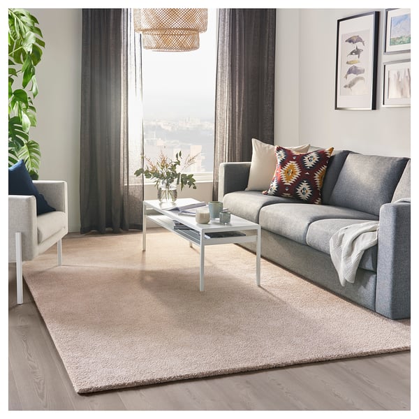 Stoense Teppich Kurzflor Elfenbeinweiss Ikea Osterreich