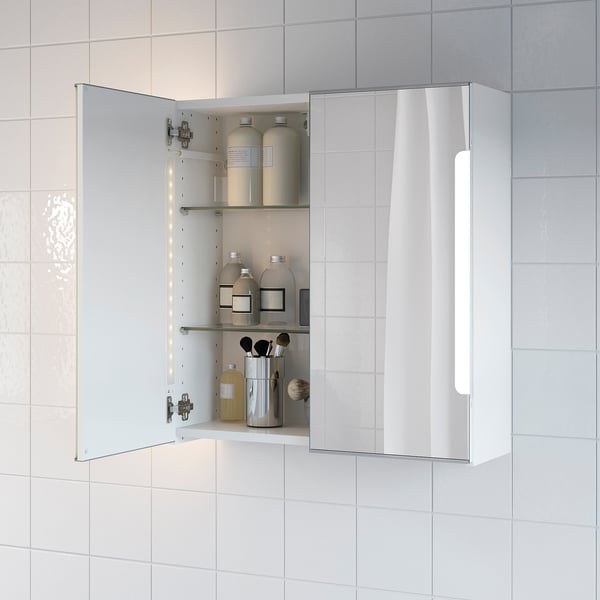 Storjorm Spiegelschrank M 2 Turen Int Bel Weiss 60x21x64 Cm Ikea Osterreich