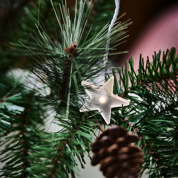 STRÅLA Lichtervorhang (48)/LED, für draußen Stern
