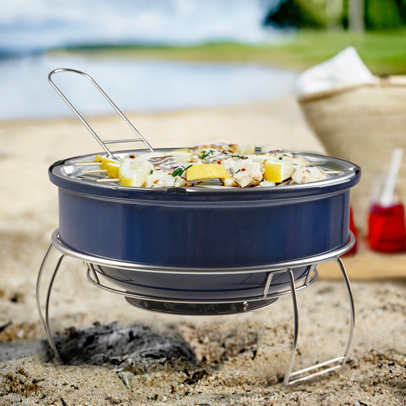 Outdoor Grill Abdeckung – Wasserdichte Tragetasche Für Tragbare Grills (Holzkohle & Gas), 74x57x43 Cm