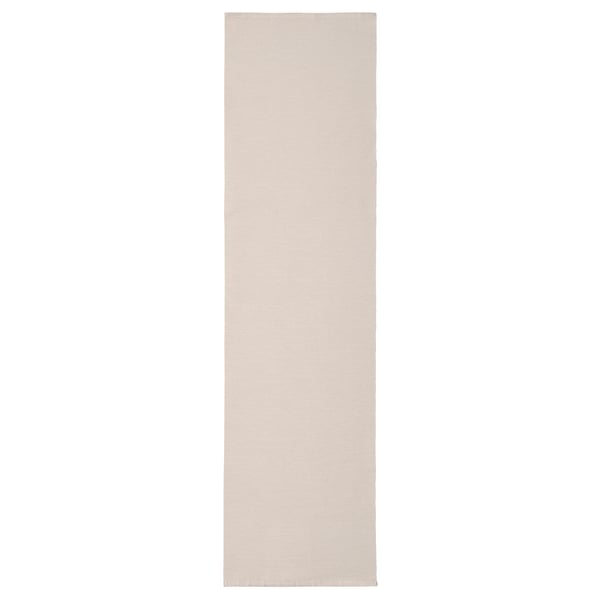 SVARTSENAP beige Tischläufer. Schlichtes Design, rechteckig, aus 100% Baumwolle.