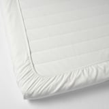 Spannbetttuch, Polyester-Baumwoll-Gemisch, passend für Matratzen bis 16 cm, knitterfrei.