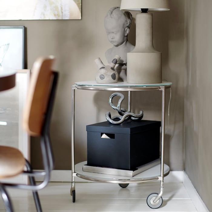 TJENA Kasten mit Deckel, schwarz, 25x35x20 cm - IKEA Österreich