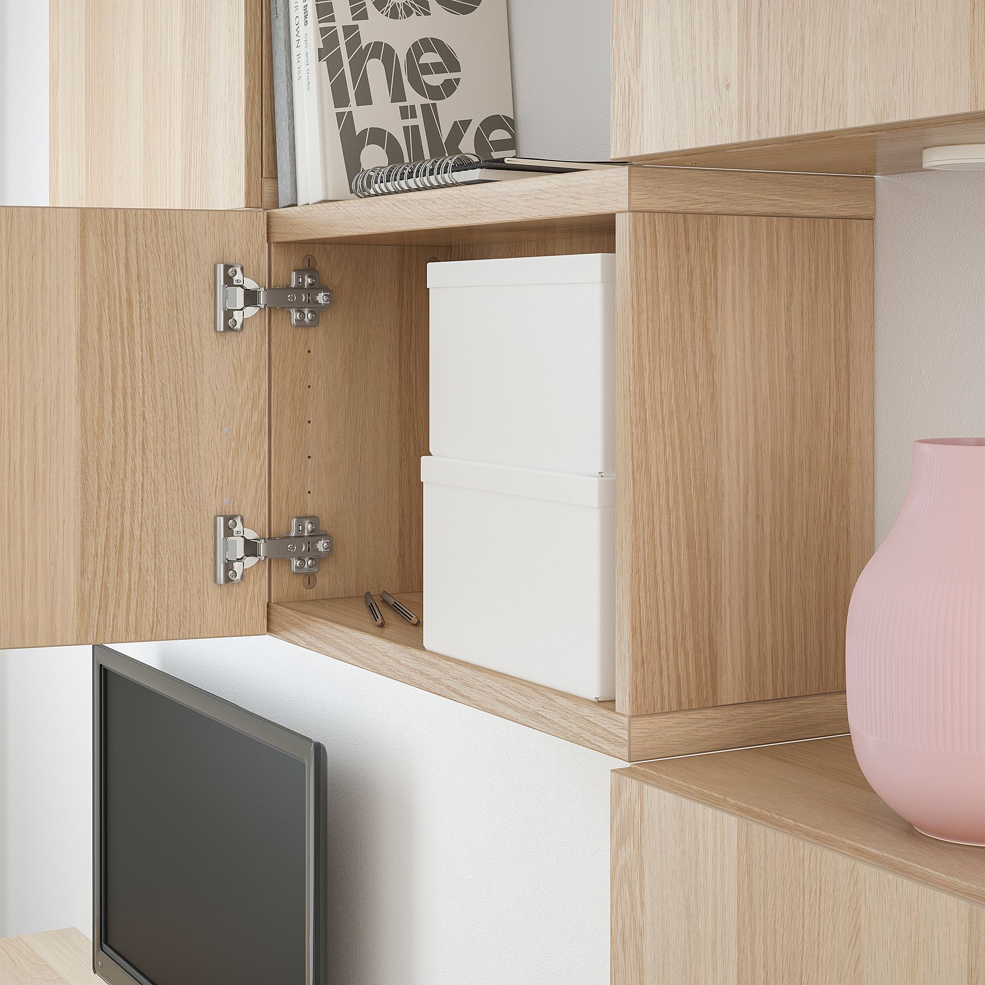 TJENA Kasten mit Deckel, weiß, 18x25x15 cm - IKEA Österreich