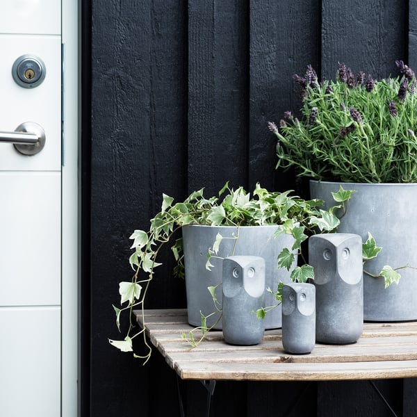 Tonad Dekoration 3er Set Eule Grau Ikea Osterreich