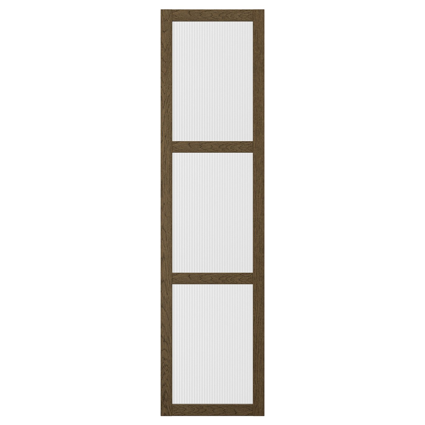 IKEA - TONSTAD Tür, braun/gebeiztes Eichenfurnier Glas 50x195 cm