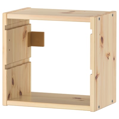 Neu TROFAST Wandregal, helles Holz, rechteckige Form, schlichtes Design, ideal für die Aufbewahrung.