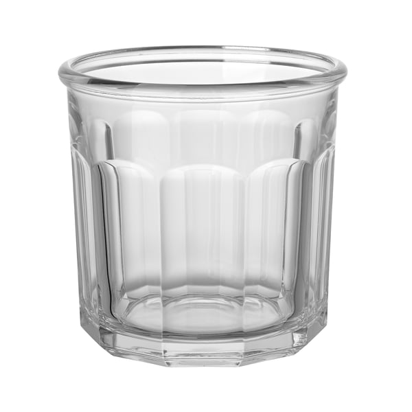 TRUMFISK, Klarglasdose, zylindrisch mit geriffelten Seiten, ideal für die Lagerung, mikrowellengeeignet.