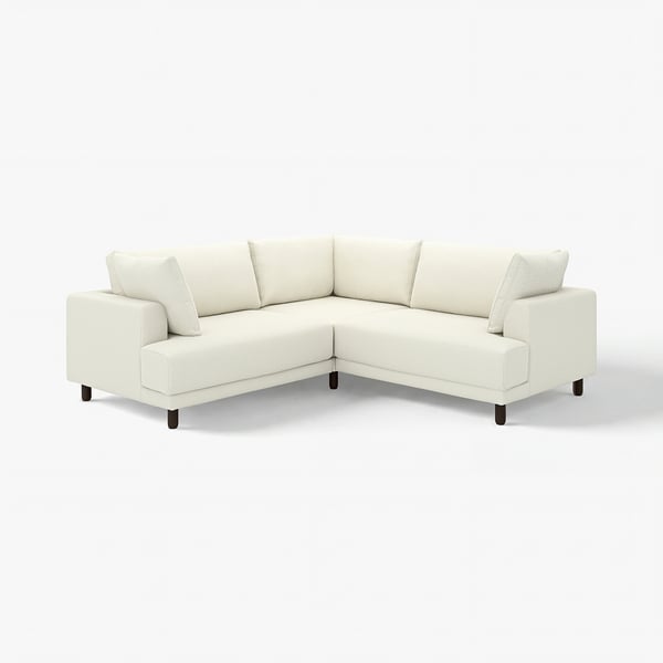 UPPÅKRA Modulecksofa 3-sitzig, Axvall elfenbeinweiß