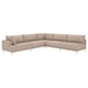 UPPÅKRA Modulecksofa 6-sitzig, ohne Abschluss rechts/Samsala graubeige
