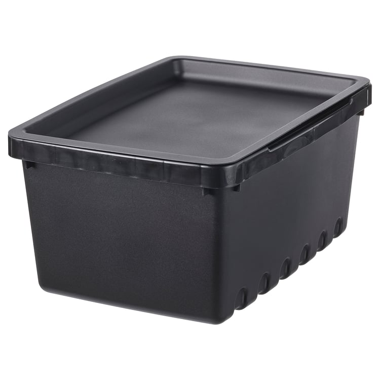 UPPSNOFSAD Box mit Deckel, schwarz, 25x17x12 cm/4 l - IKEA Österreich