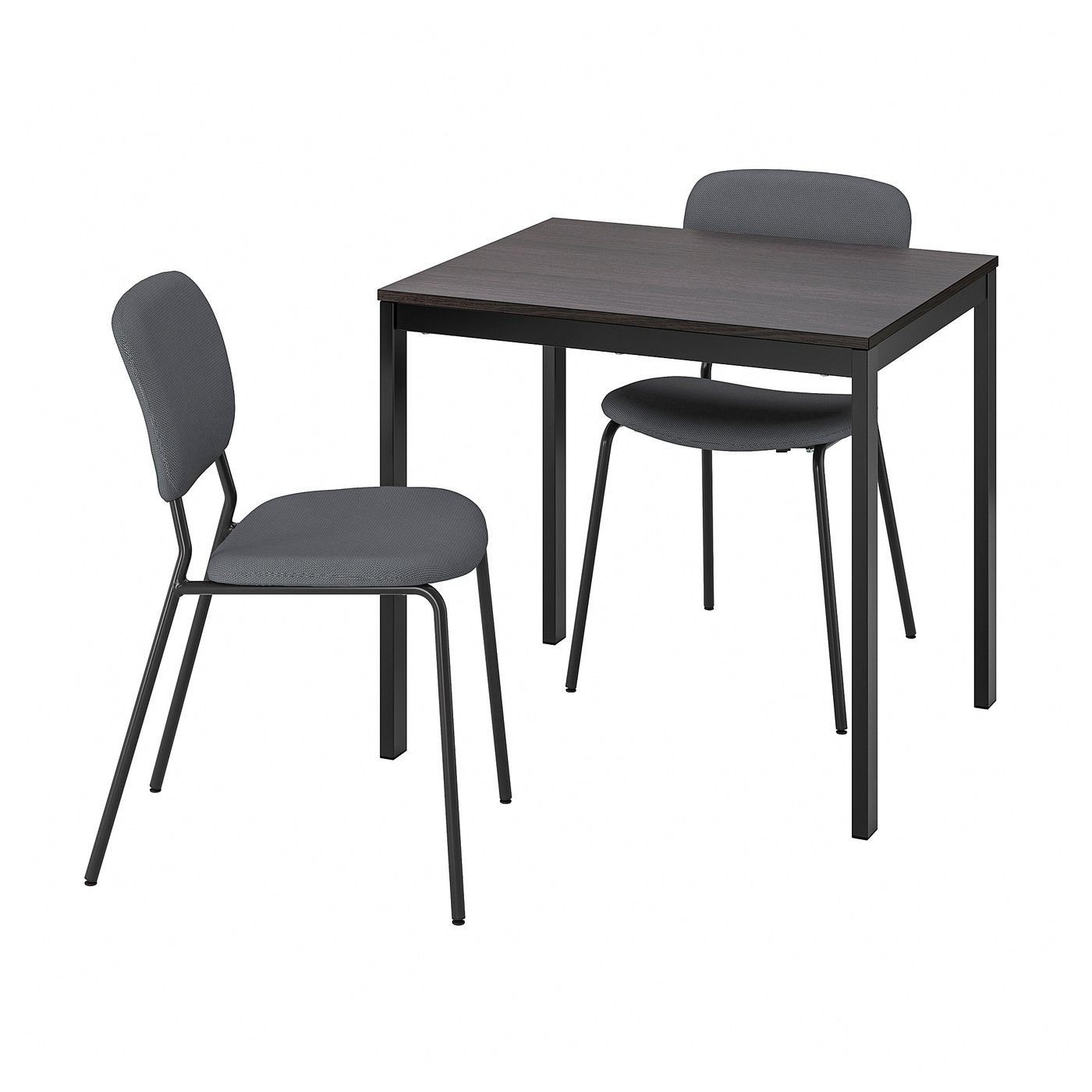 Vangsta Karljan Tisch Und 2 Stuhle Schwarz Dunkelbraun Kabusa Dunkelgrau Ikea Osterreich 