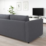 Graues Schlafsofa VIMLE im modernen Wohnbereich.