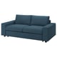 Ikea VIMLE blaues Schlafsofa, modernes Design, abnehmbarer Bezug, umwandelbare Sitze.