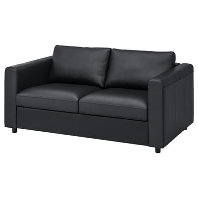 VIMLE 2-Sitzer-Sofa, modernes Leder & Stoff.