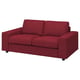 Option: Rotes VIMLE 2-Sitzer-Sofa, modern, Stoff.