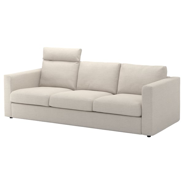 VIMLE 3er-Sofa, mit Nackenkissen/Gunnared beige - IKEA Österreich