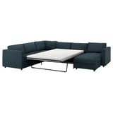 VIMLE türkisfarbenes Schlafsofa mit ausziehbarer Matratze, modernes Design.
