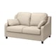 Option: Beiges VINLIDEN-Sofa mit großen Kissen und Lendenkissen, hoher Rückenlehne, weicher Textur, einfache Montage.