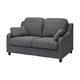 Option: VINLIDEN graues Sofa, weicher und glatter Stoff, hohe Rückenlehne, Kissen, kleine Kissen, einfache Montage.