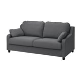 Graues VINLIDEN-Sofa mit weichen Kissen, modernem, minimalistischem Design, einfacher Montage.