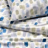 VINTERIBERIS Bettwäsche-Set, 2-teilig, bunt/blau, 140x200/70x90 cm
