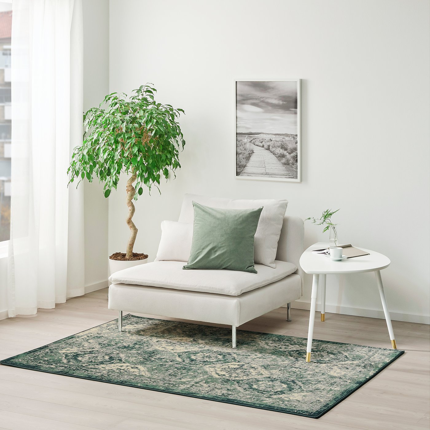 Vonsbak Teppich Kurzflor Grun Hier Entdecken Ikea Osterreich