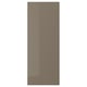 VOXTORP Deckseite, Hochglanz dunkel graubraun, 39x101 cm