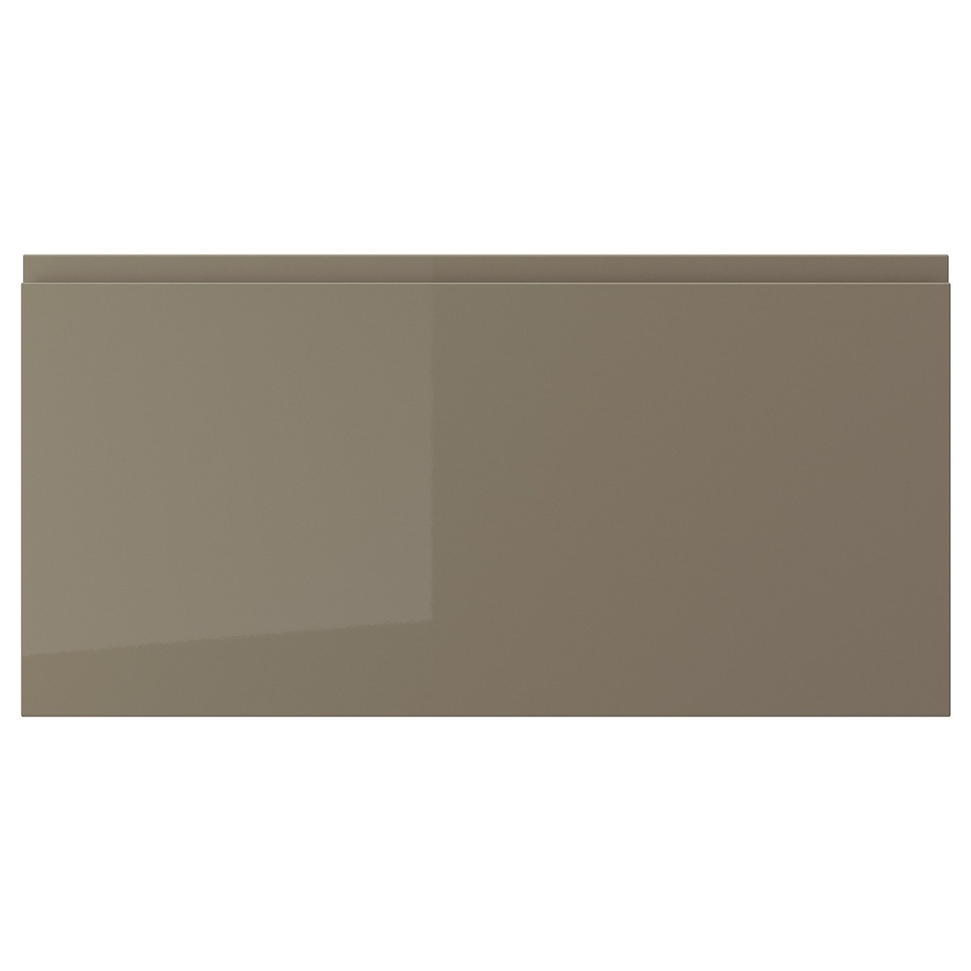 VOXTORP Schubladenfront - Hochglanz dunkel graubraun 80x40 cm
