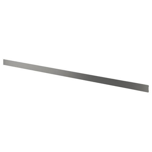VOXTORP Sockel, Edelstahleffekt, 220x8 cm