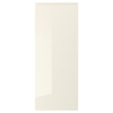 VOXTORP beige hochglänzende Schranktür, schlankes modernes Design, glatte Oberfläche.