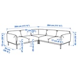 Illustration with measurements for the product: ÄPPLARYD.