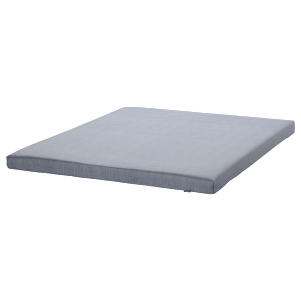 ÅGOTNES grey foam mattress, rectangular, simple, 10cm thick, smooth cover for comfortable sleep.