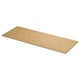 A long, rectangular bathroom countertop named ÅLSKEN in natural bamboo color with a smooth, finished surface.