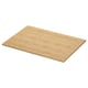 Option: ÅLSKEN wooden countertop. Light beige, rectangular, smooth surface. Natural bamboo grain.