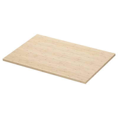 ÅLSKEN bamboo countertop, natural color, rectangular shape, smooth surface.