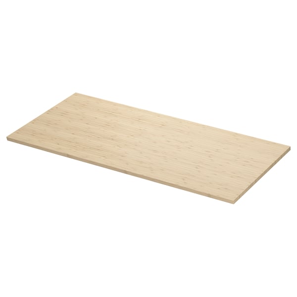 ÅLSKEN bamboo countertop, natural wood grain, rectangular shape.