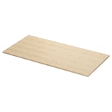 ÅLSKEN bamboo countertop, natural wood grain, rectangular shape.