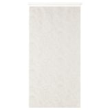 Beige leaf-patterned recycled polyester room divider curtain.