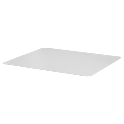 ANNÅSEN, white flat rectangular plastic tray. Modern minimalist design, smooth surface.