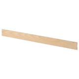 ASKERSUND light ash wood plinth, shaped melamine panel, 25-year guarantee, easy-clean, durable.
