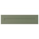 AXSTAD green drawer front; grey-green inset panel; matte surface; eco-friendly plastic foil.
