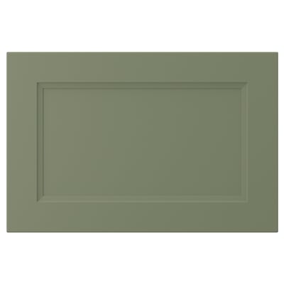 AXSTAD door, green, rectangular, modern design, with inset panel, flat surface.
