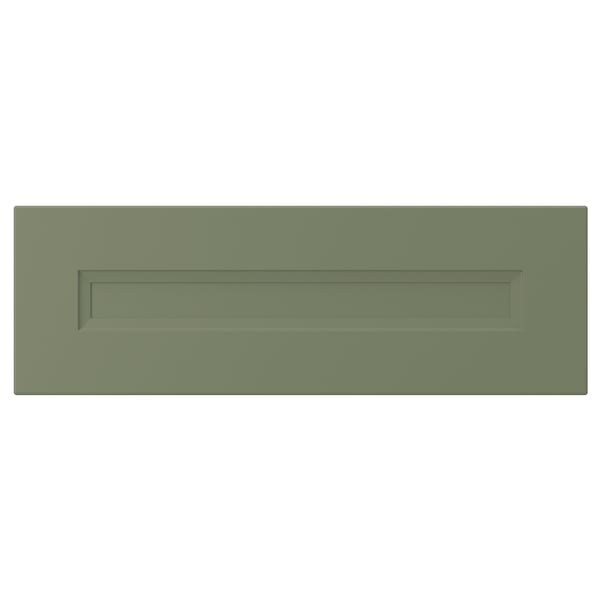 AXSTAD: green matte drawer front, rectangular cut-out, traditional design.