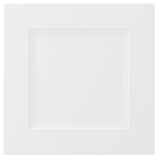 AXSTAD white kitchen drawer, matte finish, fiberboard, melamine back, plastic front.