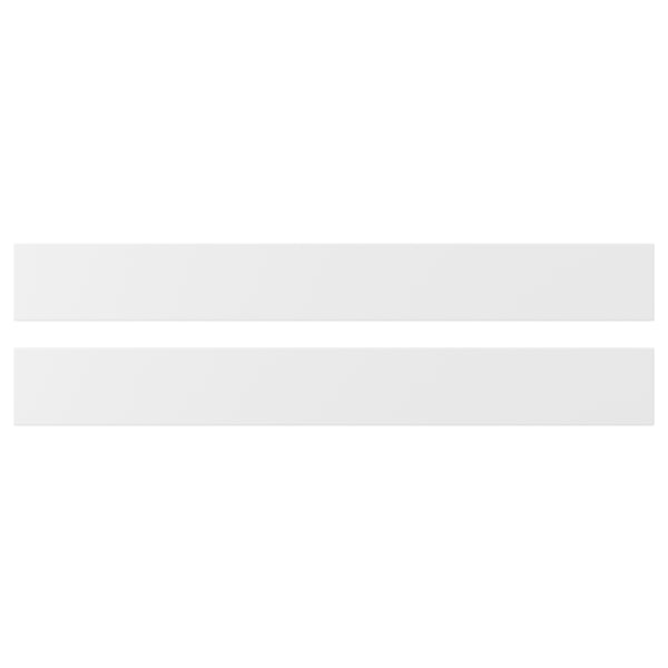 AXSTAD, white drawer front - matt plastic foil, soft lines for modern & traditional kitchens
