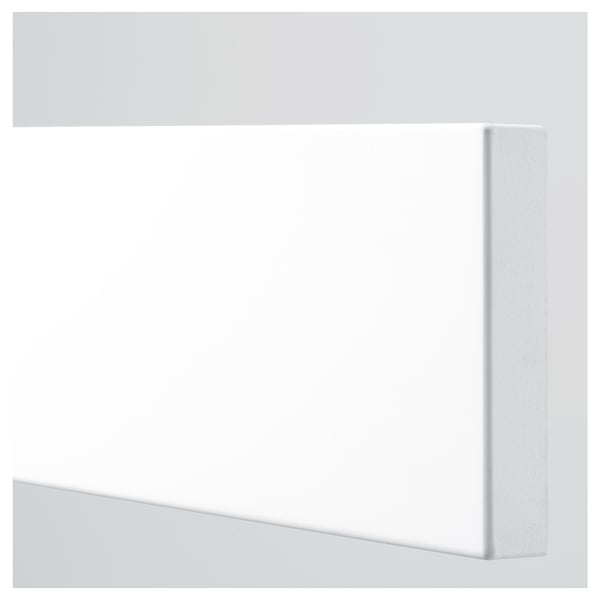 White drawer front, AXSTAD design, smooth surface, modern and traditional style.