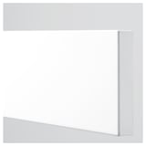 White drawer front, AXSTAD design, smooth surface, modern and traditional style.